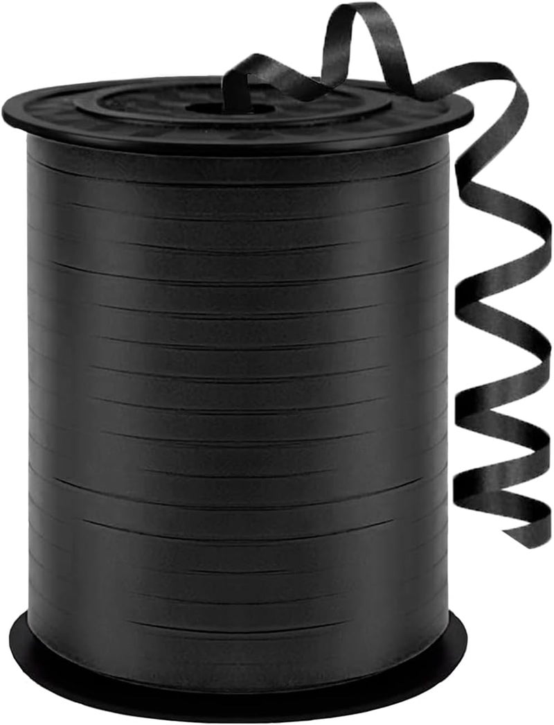 WFAUIBR 500 Yard Black Curling Ribbon for Birthday Party Festival Decoration and Crafts - Image 1